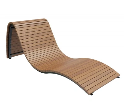 Парковый лежак «Волна» 90 см