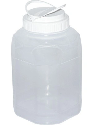 Бидон пластиковый 3 литр, арт.: БН-3, неокрашенный, код: 15283