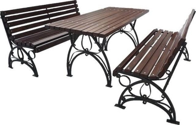 Комплект садовой мебели стальной «Флора»