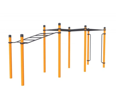 Рукоход с подъемом, рукоход классический 2-х уровневый и вертикальные поручни для ОВ «Высотник»