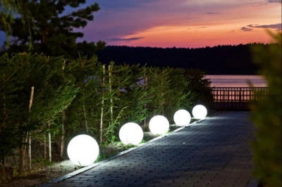 Светящийся шар Minge 300 мм Белая подсветка, без крепления