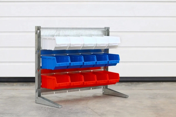 Стойка настольная с ящиками Серый