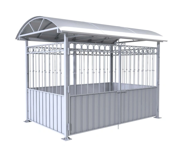 Контейнерная площадка для ТБО «МАФ - 7» 3,2 м (на 2 евроконтейнера)