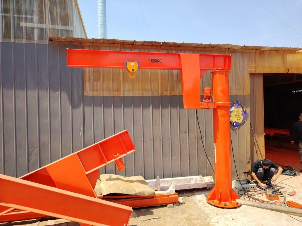 Кран консольный поворотный электрический TOR JIB г/п 1000 кг, высота 3 м, стрела 3 м