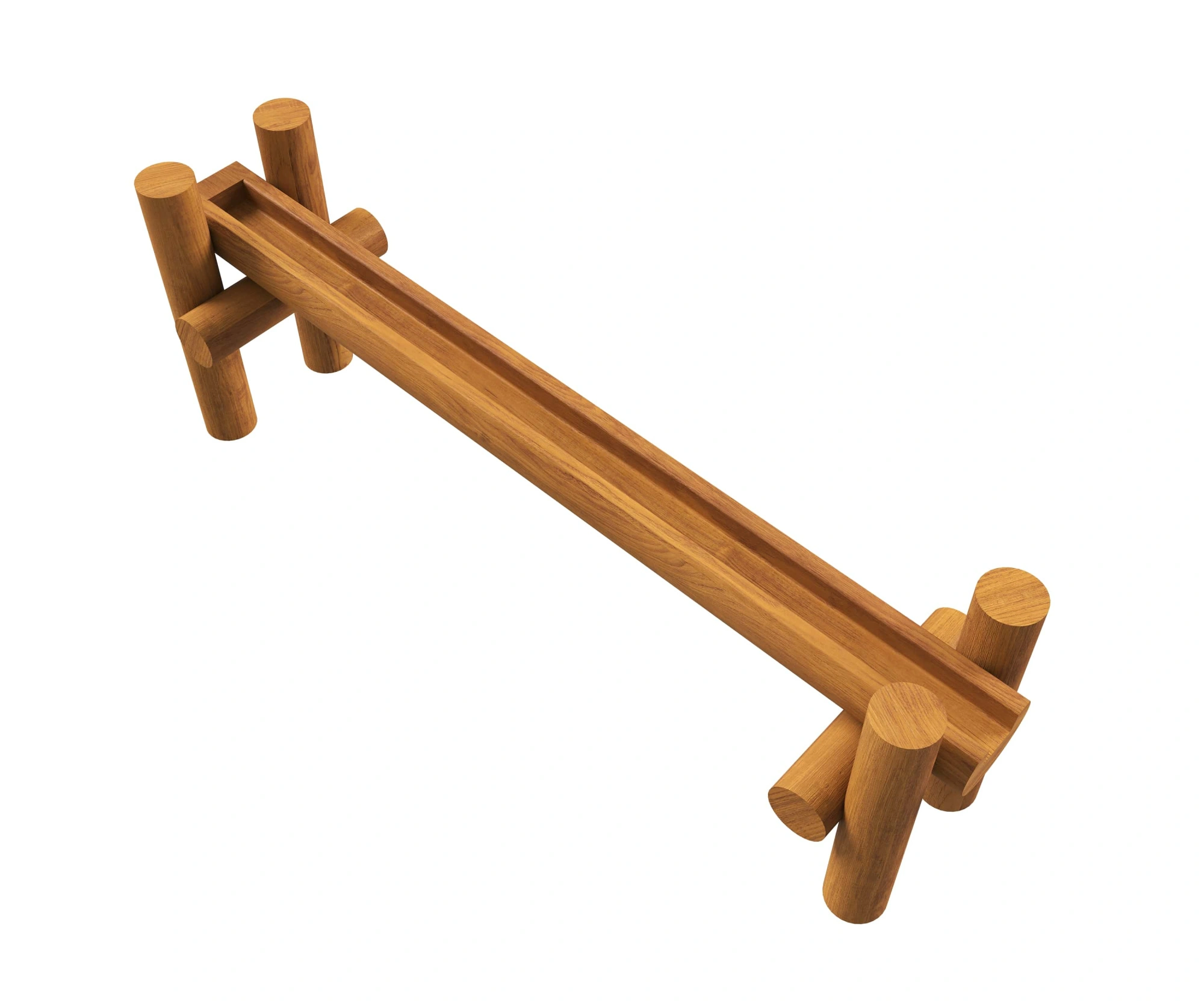 Игровой элемент AQUAWOOD «Желоб для воды на опоре одинарный»