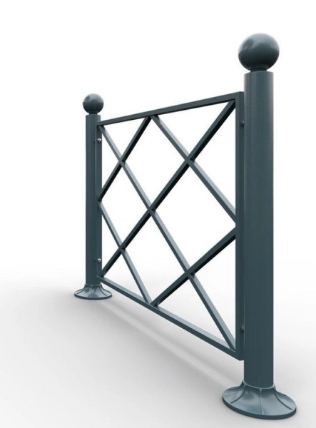 Ограждение стальное 1.1 Секция