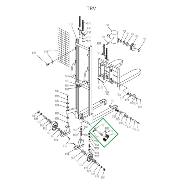 Тормозной механизм в сборе для TRV