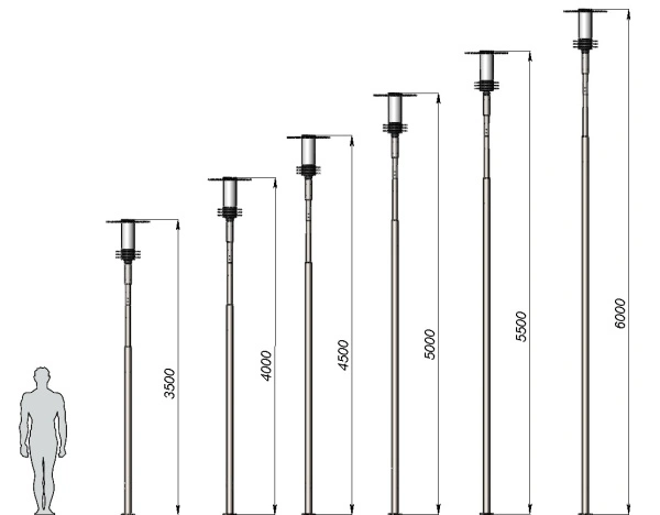 Уличный фонарь «Техно - 1» 4,0 м