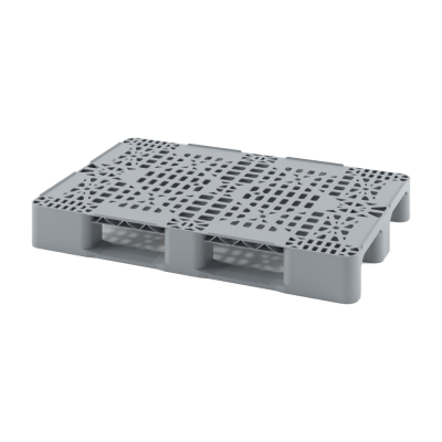 Универсальный перфорированный пластиковый поддон 1200х800 на трёх полозьях